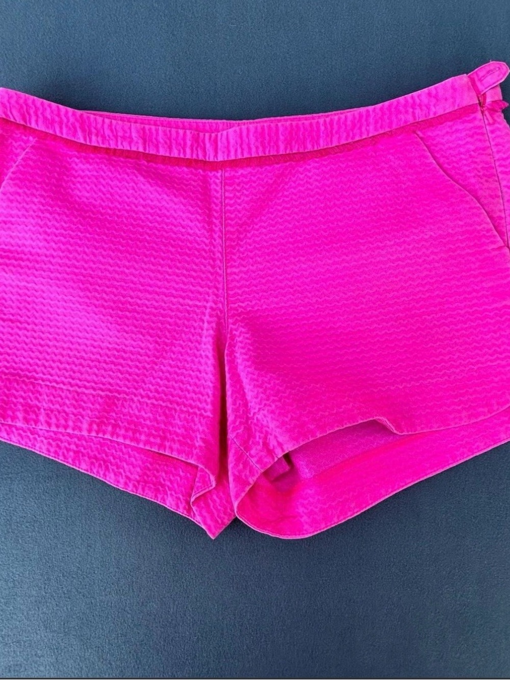 Lilly Pulitzer Vibrant Hot Pink High-Waist Textured Shorts